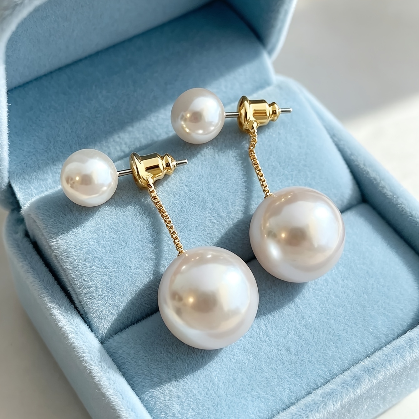 TEMU Ein Paar süße elegante Quasten-Ohrringe im -Hinten-Stil für Damen, geeignet als Accessoires für Feiertage, Geburtstage, Dates, Partys, Urlaub,