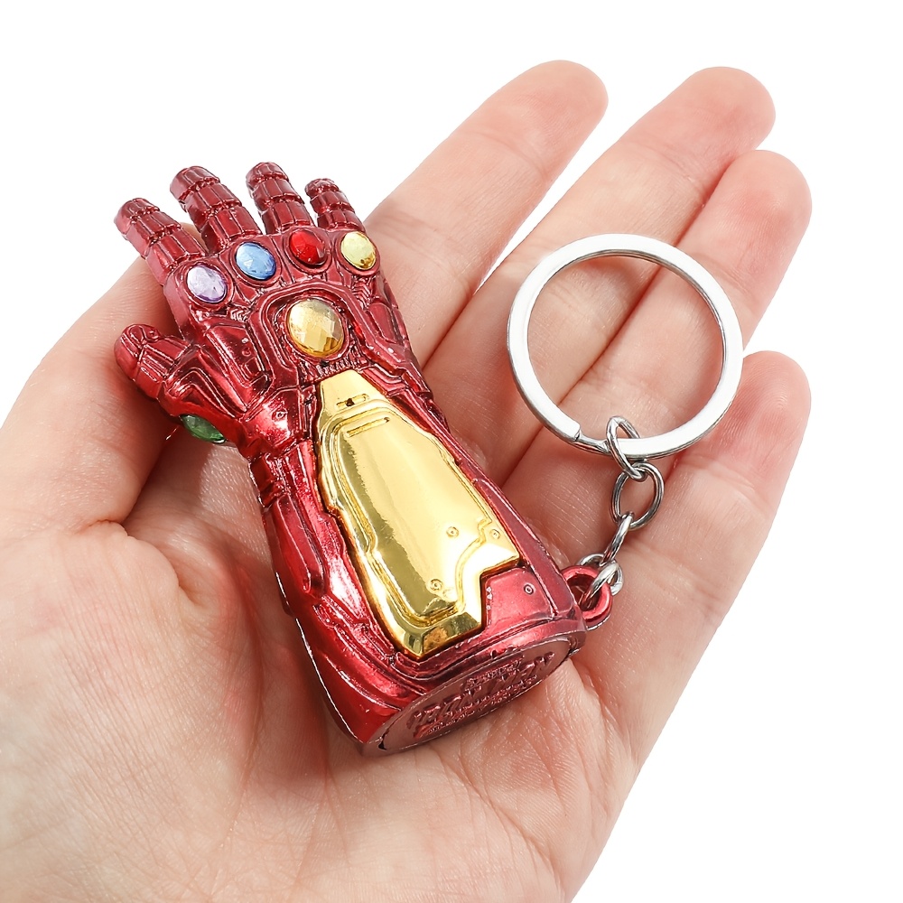 

Marvel Iron For Man Boxing Gloves Keychain - Fashionable Metal Car Pendant, Trendy Accessory For