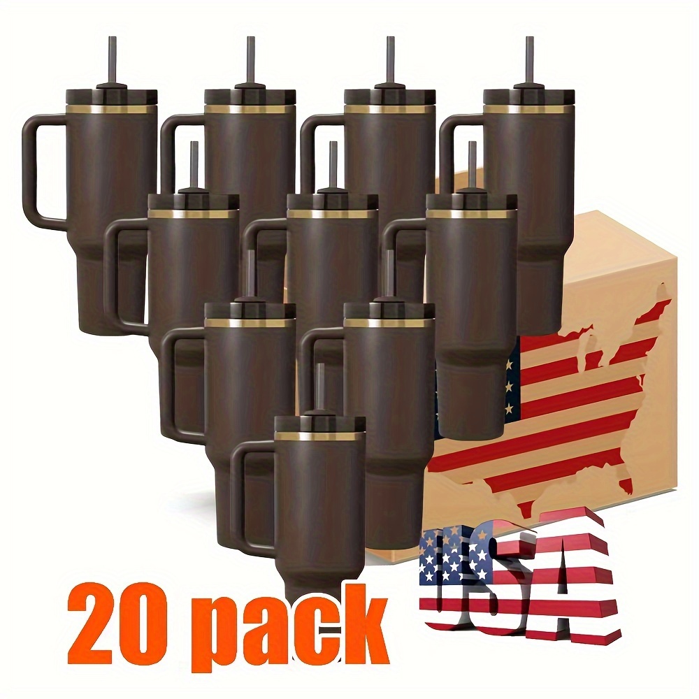 20pcs 30oz usa warehouse wholesale powder coated chocolate - Temu