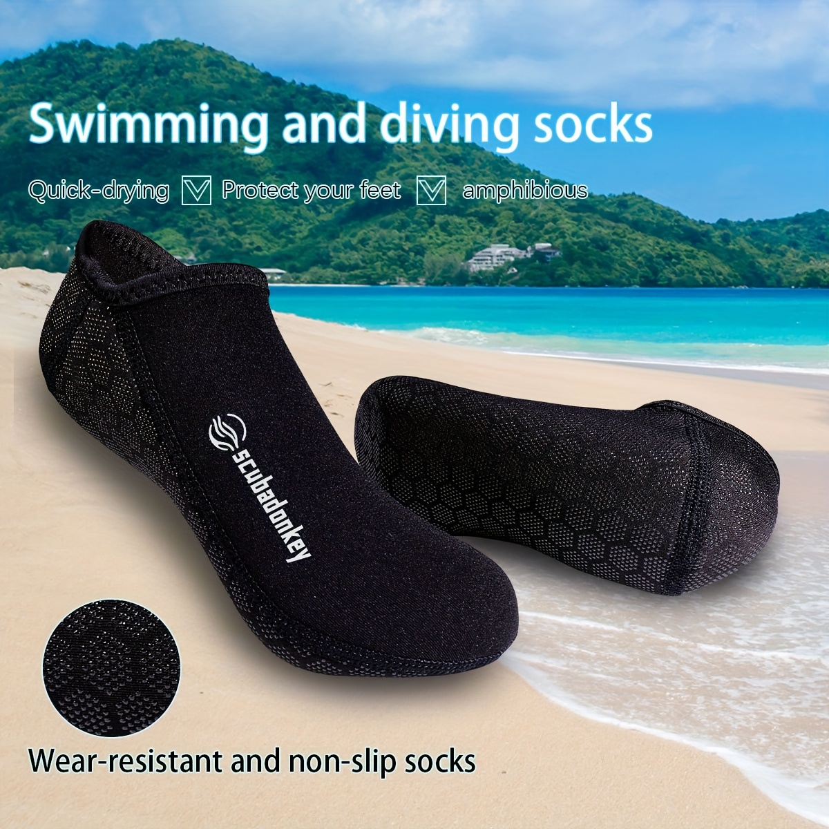 Swim Socks Non Slip Water Socks Neoprene Beach Socks Non Slip