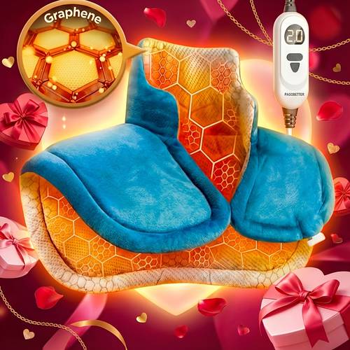 pad for neck shoulders back 3lb weighted electric pad with precise heating soft flannel 6 heat settings 4 timer options auto shut off machine washable 22 x18 gifts for women men mom dad heater electric blanket