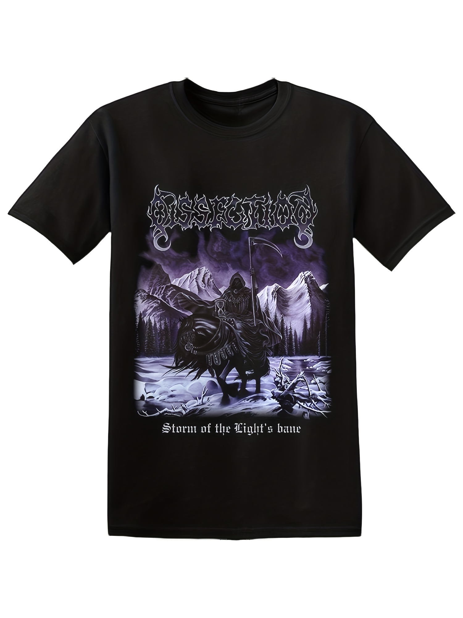 black metal shirts sold on Temu United States