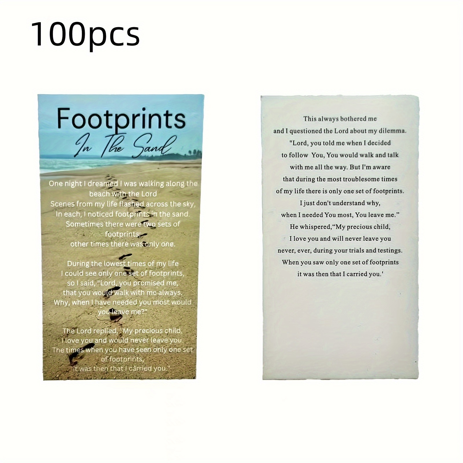 footprint-cards-sand-pocket-prayer-cards-temu