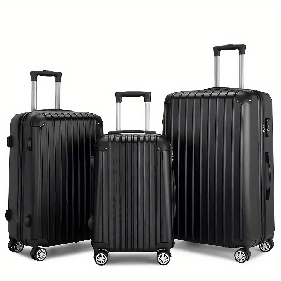 Checked discount luggage set