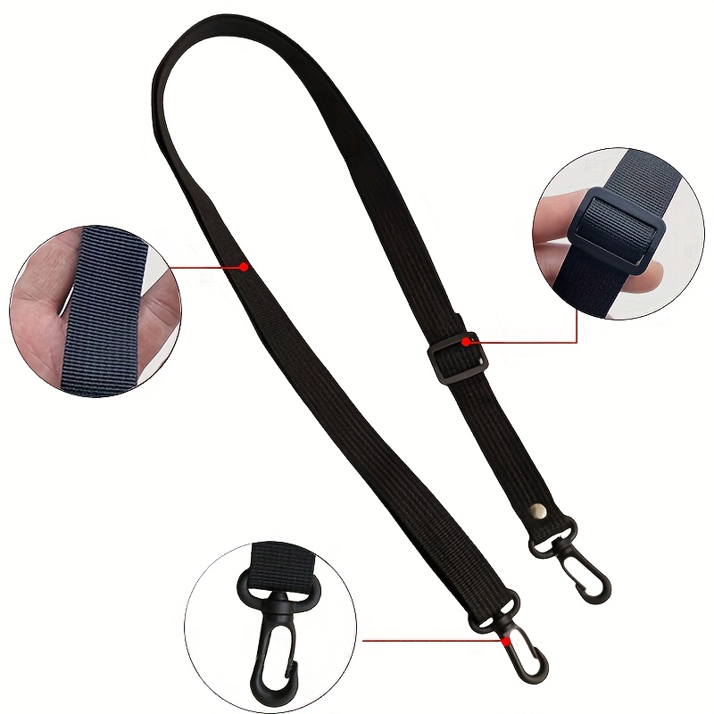TEMU 1pc Adjustable Shoulder Strap, Blocking Crossbody Bag Backpack Replacement Strap, Adjustable Strap With Buckle, Diy Single Buy Shoulder Strap
