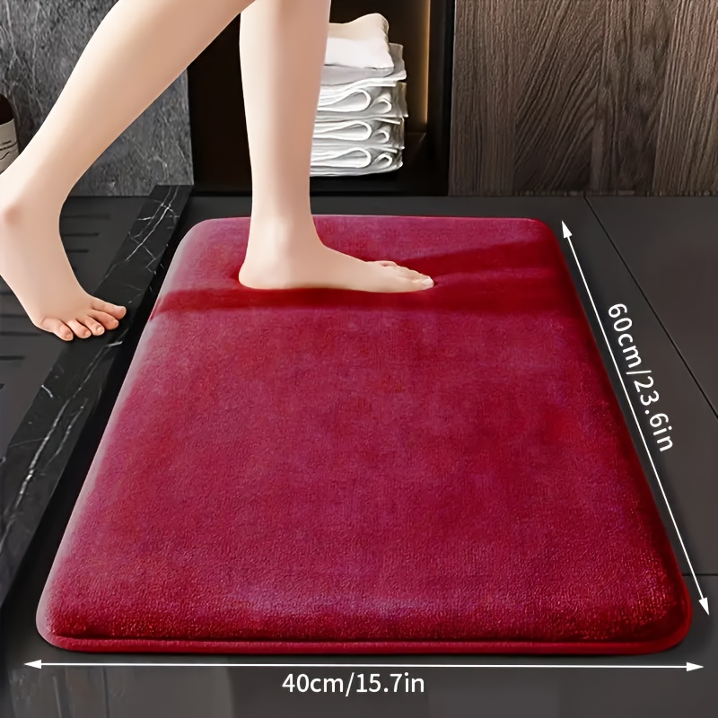 

Luxury Memory Foam Bath Mat - Soft, Non-slip, Quick-dry & Absorbent Polyester Rug For Bathroom Floor, Valentine's Day