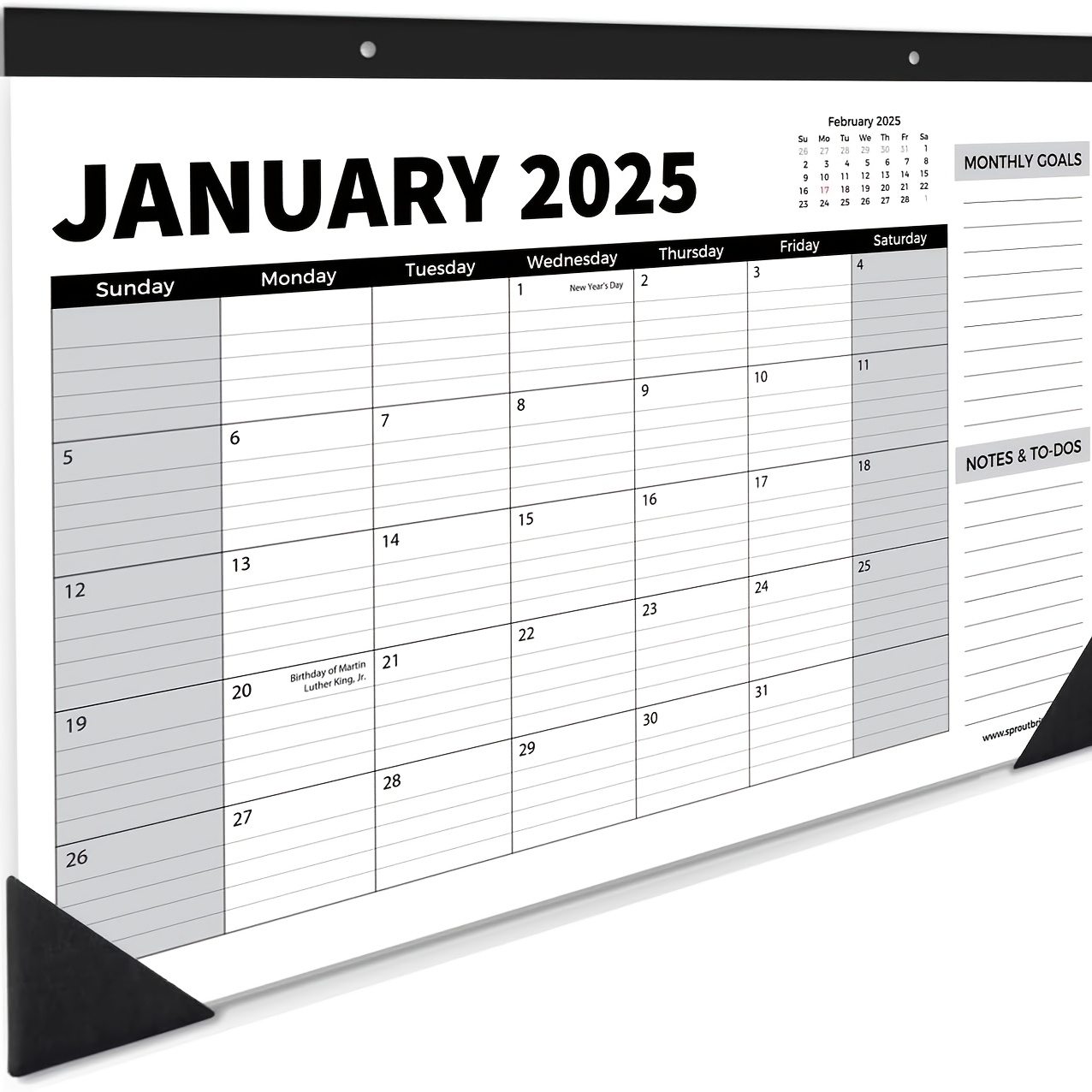 

Extra Large 16-month Magnetic Desk Calendar 2025-2026 - Monthly Planner With To-do List & Notes, Ideal For Home & , Magnetic Office Supplies