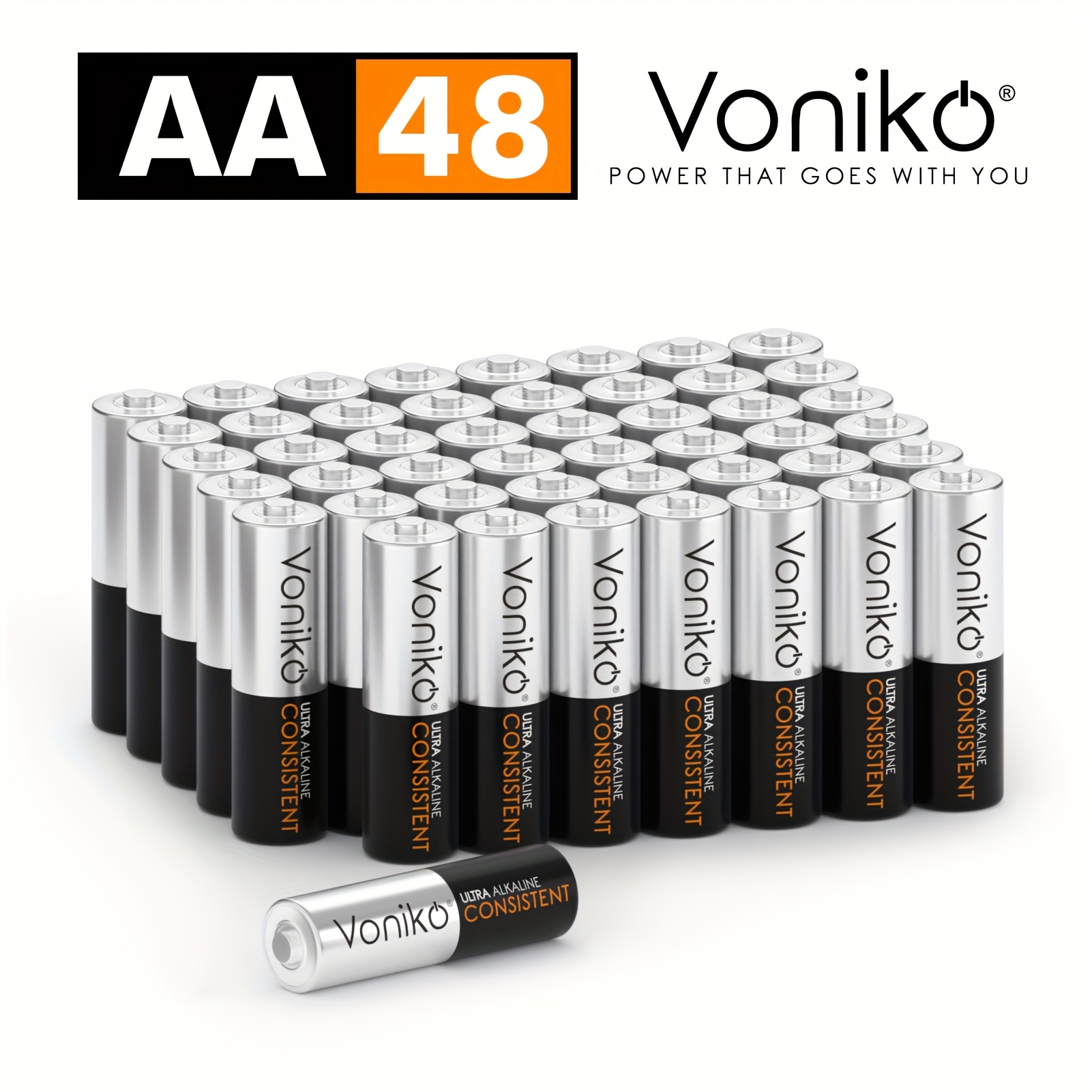 winbasic 4 Pack Rechargeable 1.5V Lithium AA Batteries Long Lasting Double A Size