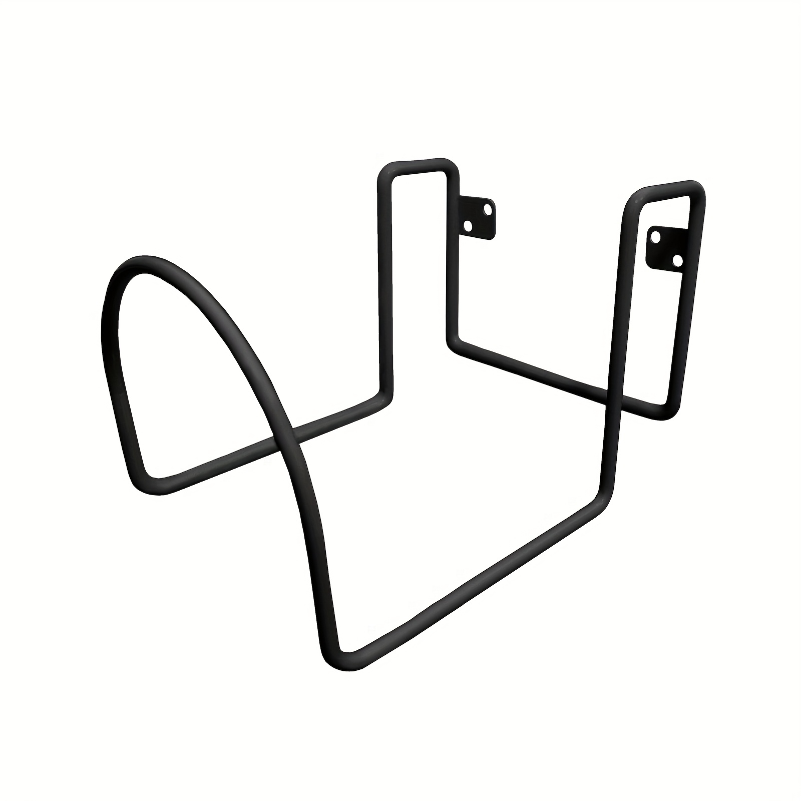 E-shop Schwarz/weiße Zaunhalterung im modernen Stil, Garten-Schlauchhalter aus Metall für den Außenbereich, Metall-Schlauchaufhänger, robuste