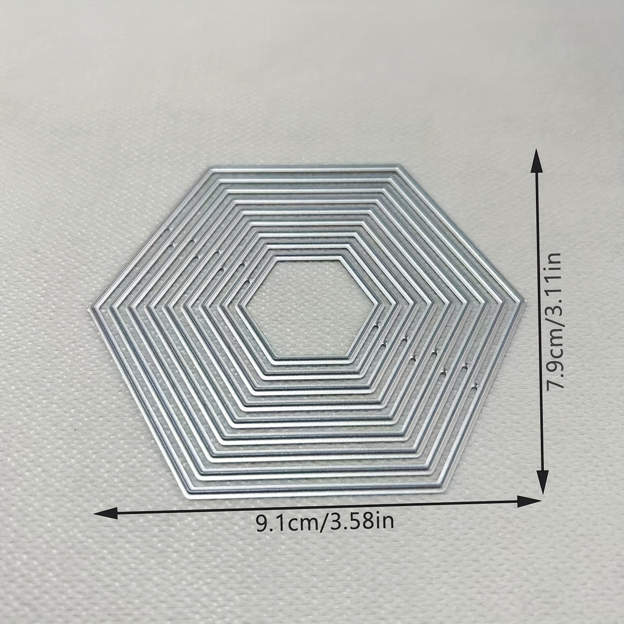 E-shop Kreatives Hexagon Metall Stanzform, Scrapbooking Prägung Schablone, Handgemachte Grußkarten Herstellung Metall Schneidformen, Geschenkkarten