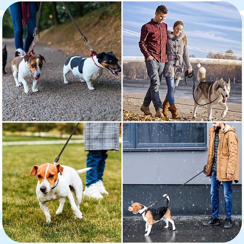 Durable Nylon Hands-Free Dog Leash with Adjustable Waist Buckle
