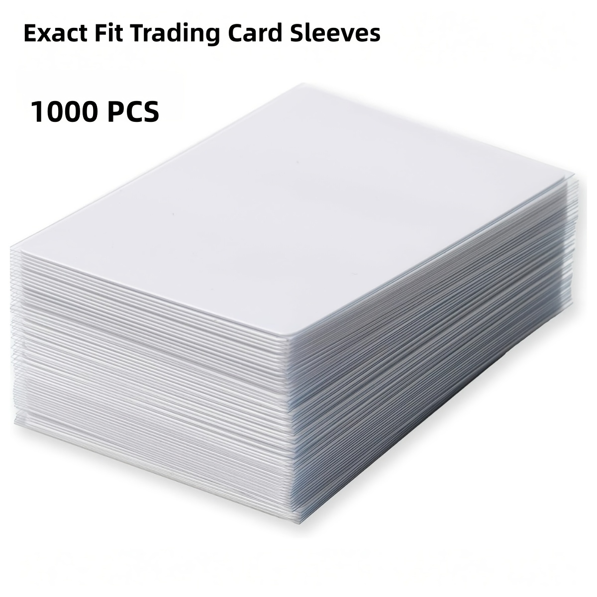 TEMU 1000 Pack Fit Trading Card Sleeves, Soft, High , Inner Sleeves, Collectible , Tcg