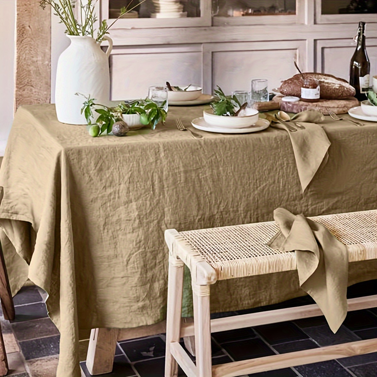 Tovaglia In Plastica Farmhouse Per 1° Compleanno - 137x254 Cm, Usa E Getta, Facilissima Da Pulire