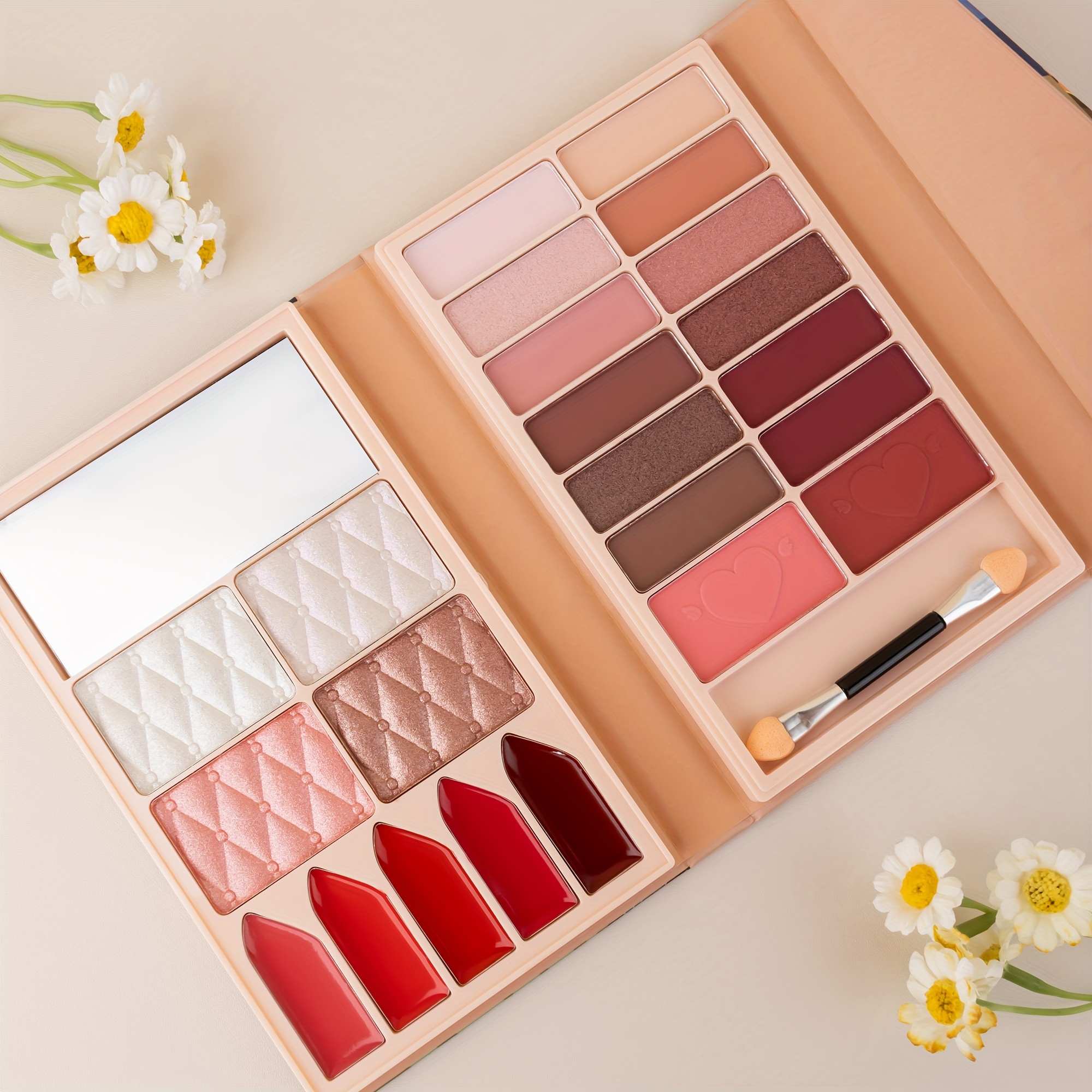 Portable Folding Makeup Palette Multifunctional Eyeshadow