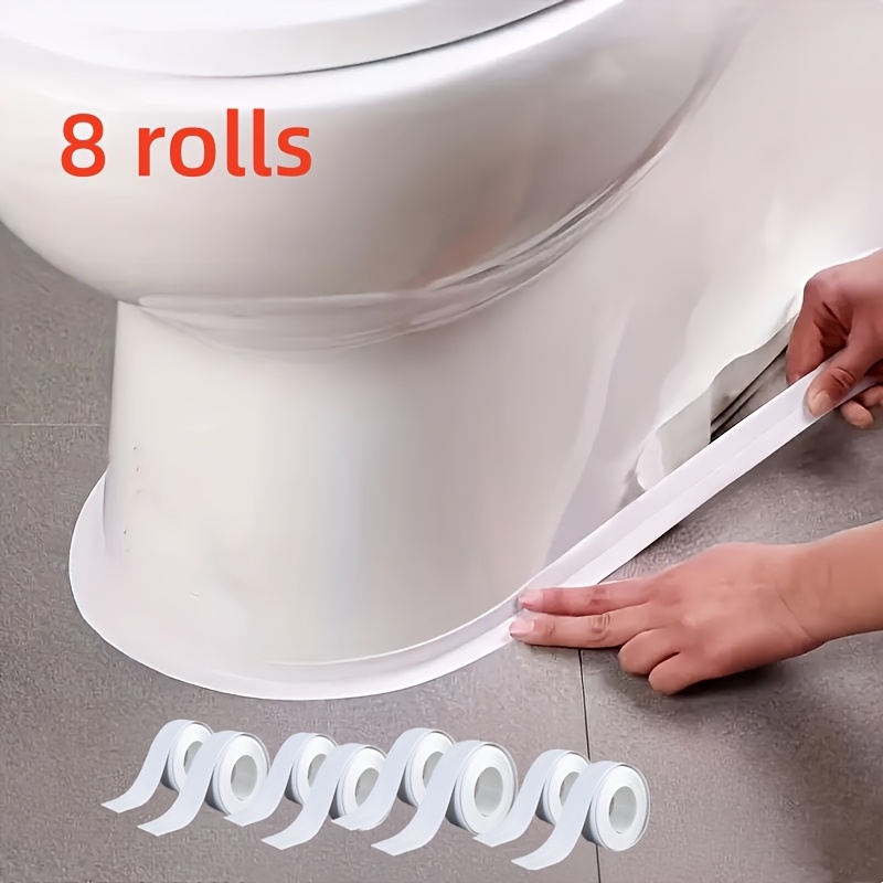 E-shop 8 Rollen Hochleistungs-Dichtungsband - Hochwertiges Vinylband für Küche, Bad, Spüle, Toilette - Einfach zu schneiden und anzubringen,