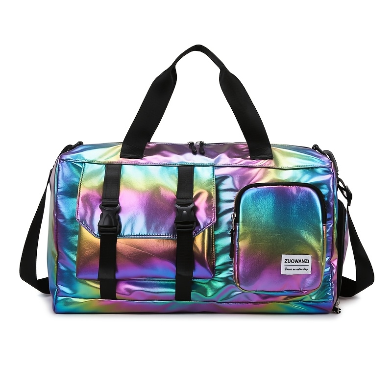 TEMU Travel Bag, Suitcase, Independent Shoe Cabinet And Multiple Travel Camping Storage Bags, Handheld Shoulder Cross Bag, Luggage Bag, Colorful