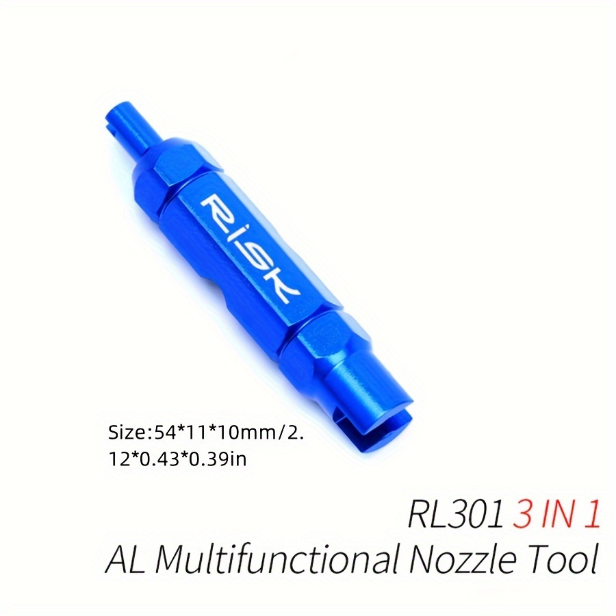TEMU Outil pour valve de vélo 1 pièce, clé pour valve Schrader et valve pour démontage de pneu intérieur, outil d'installation de valve de pneu