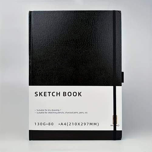 14 73cm x 20 83cm square art sketch book top spiral bound drawing papers 80 sheets sketch book 15 88kg 130 gsm hardcover sketching books artistic drawing painting