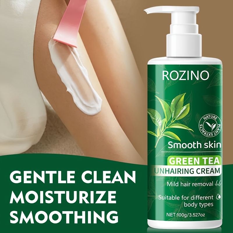 Green Tea Hair Removal Cream for Smooth Skin