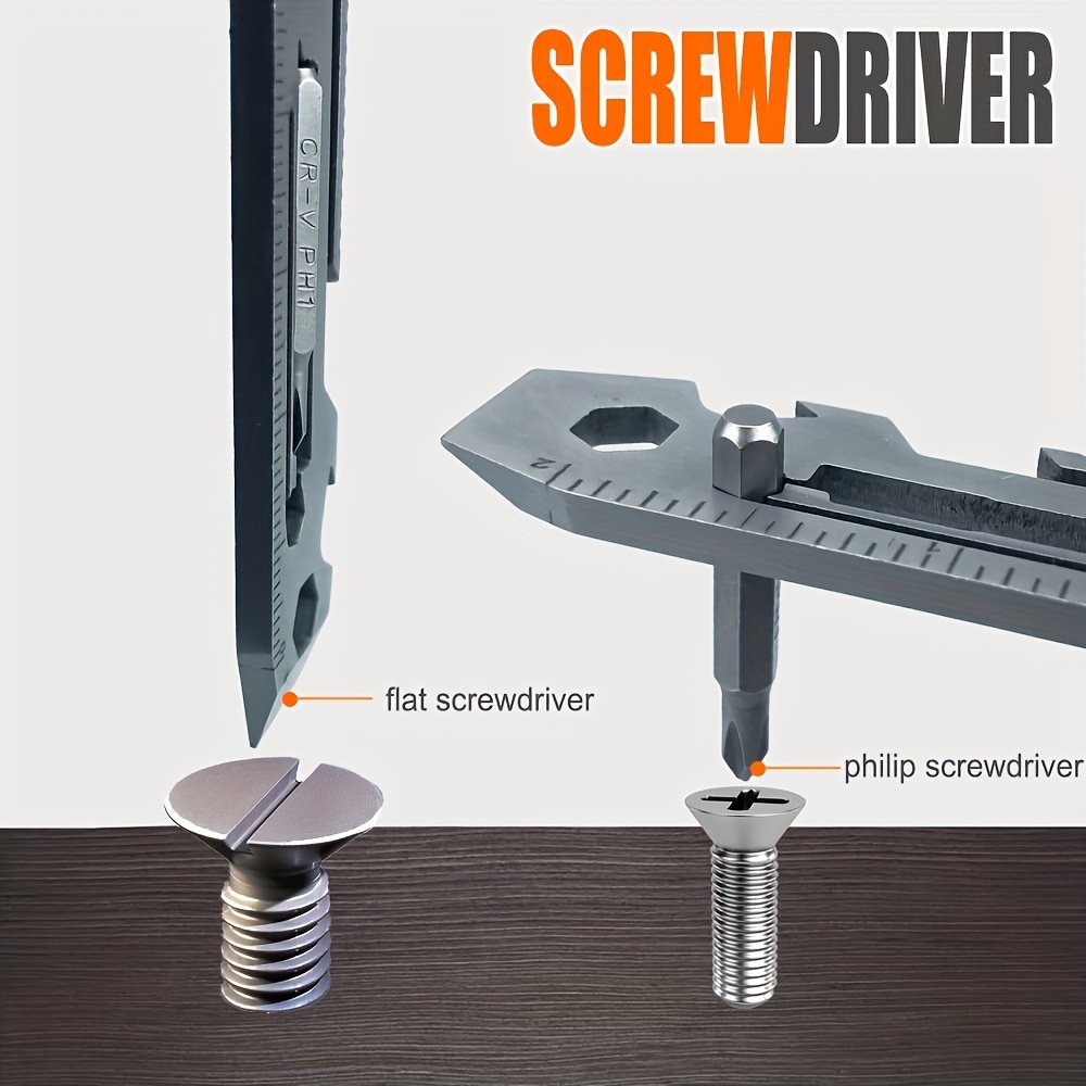 Seven-In-One Carbon Steel Multi-Function Tool