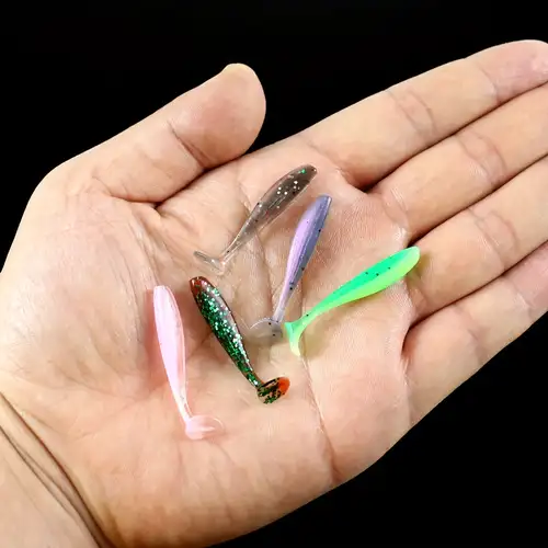 Cheap 100pcs Soft Fishing Lures 2g/7cm Bionic Bait Kit Mixed