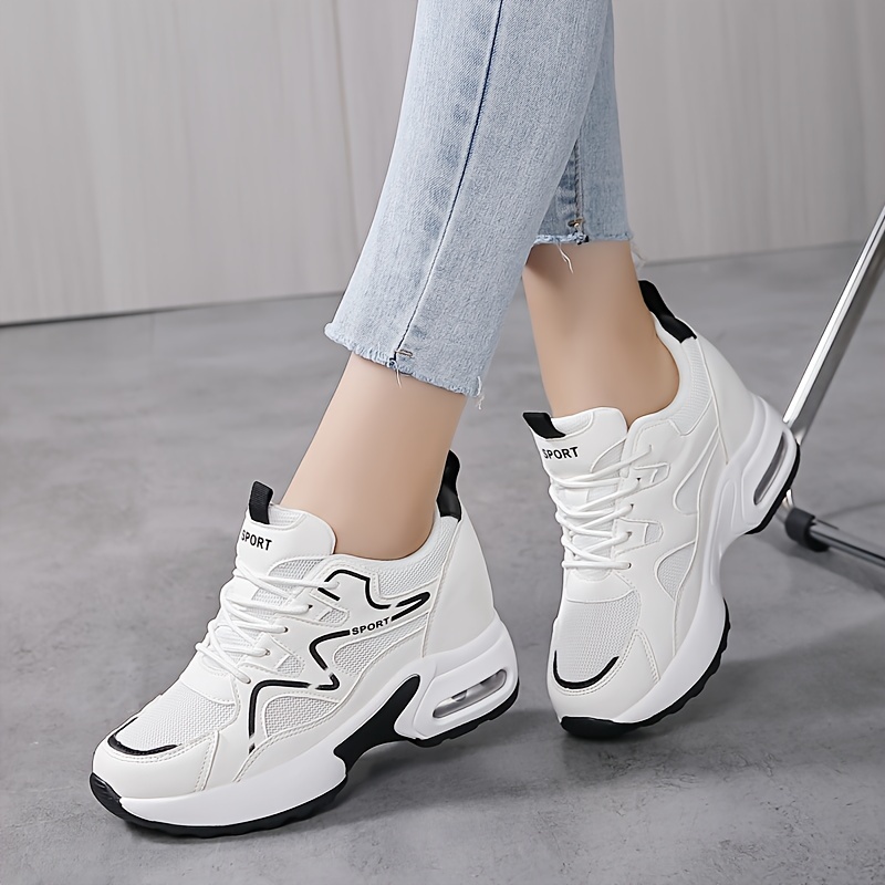 zapatillas deporte plataforma aumentar altura mujeres Temu Spain