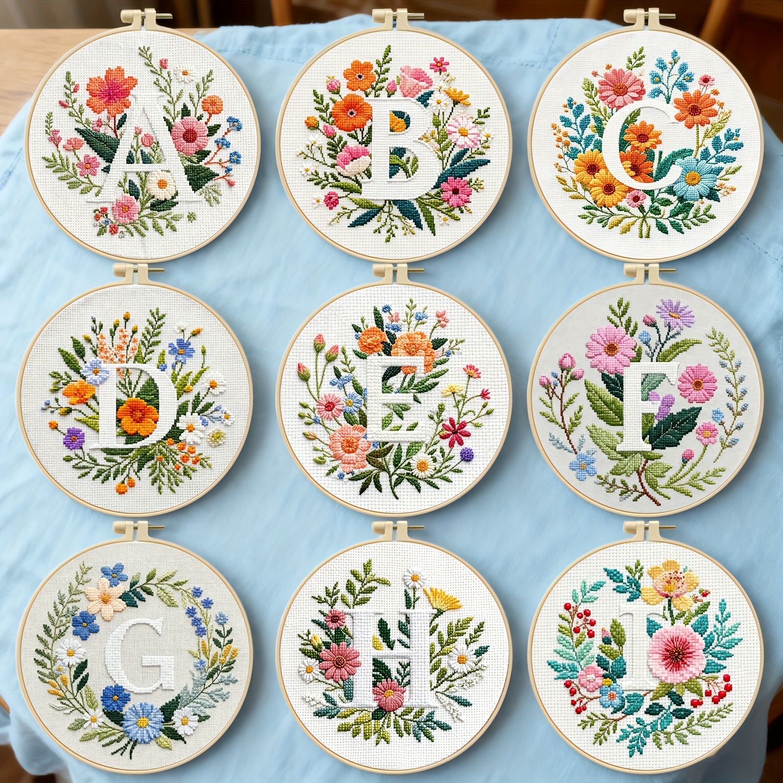 embroidery kits sold on Temu United States