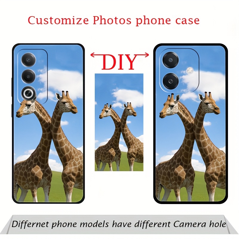 

Diy Custom Photo Phone Case For Oppo A98 6 5 4 3 2 1 A3 A17 K A11 X A 1 2 3 4 9 K , Personalized Phone Cases, Customized Black Tpu Cover For Birthday Family Valentine Gift