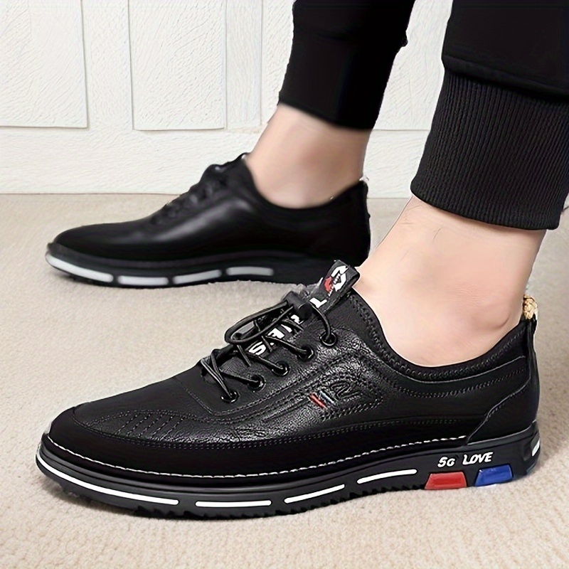 Men'S Casual Sneakers: Retro College Style, PU Upper, Rubber Sole, Low Top, Suitable for Men And Women, Spring/Summer, Fall/Winter, Suitable for Casual And Running Activities