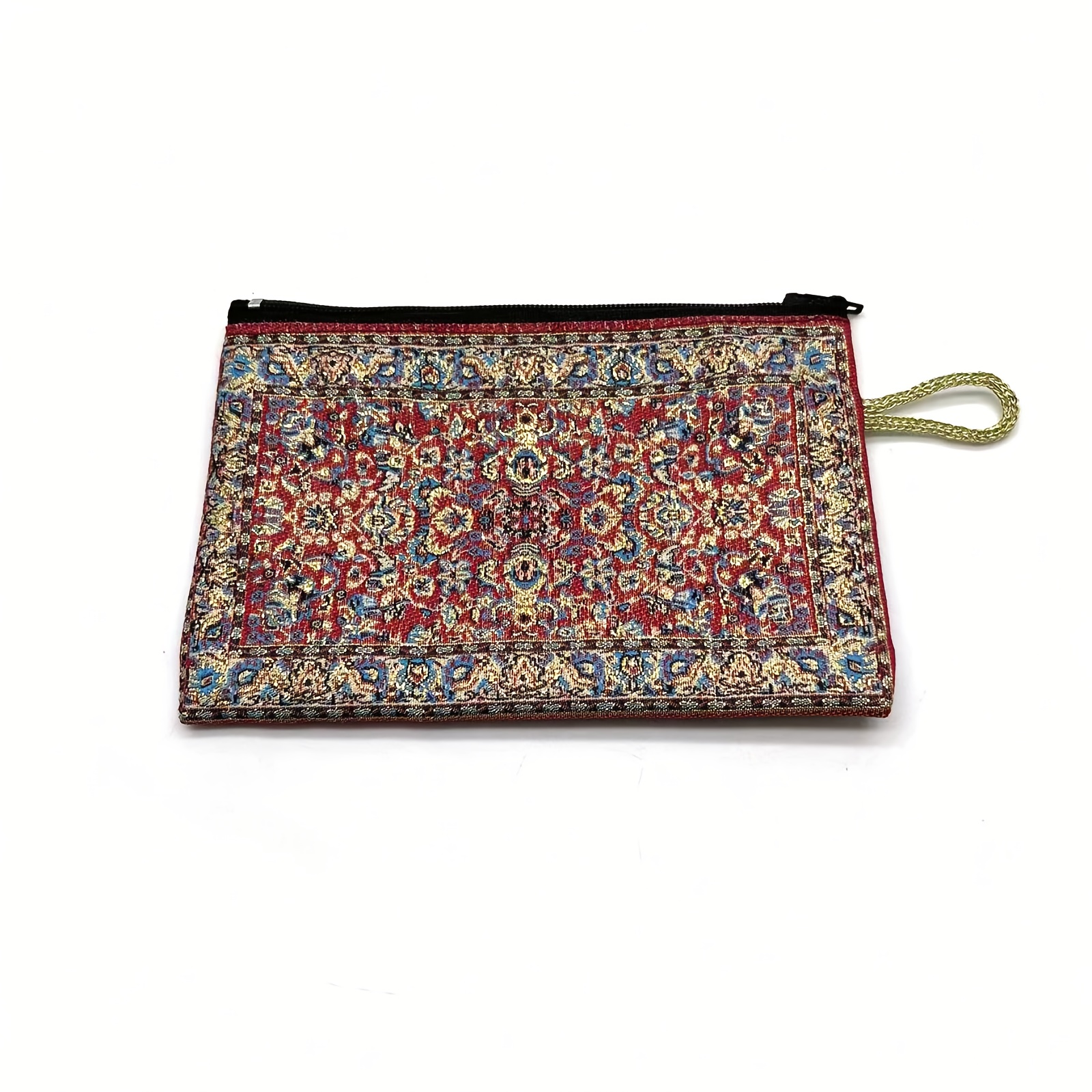 E-shop ., Vintage Stickerei, Frische Münzfach, Einfach und , Schlüsselbeutel, Aufbewahrungstasche mit Reißverschluss, Bohemian Style