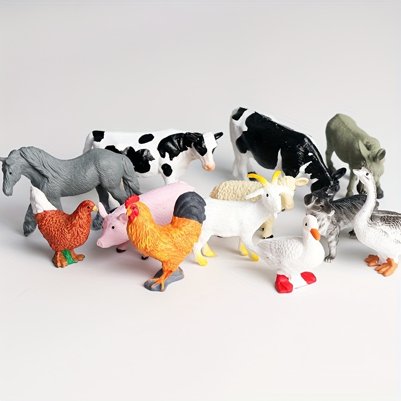 Miniature Farm Animal Simulation Models Including Mini - Temu