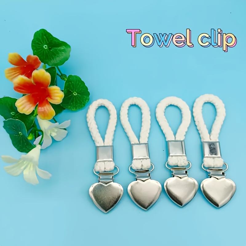 Simple Towel Clip - Multi-functional Storage Rack For Home, Kitchen & Bathroom , Woven , Innovative Chinese-style Hand Press Design, Suitable For Space Behind Hygiene Doors