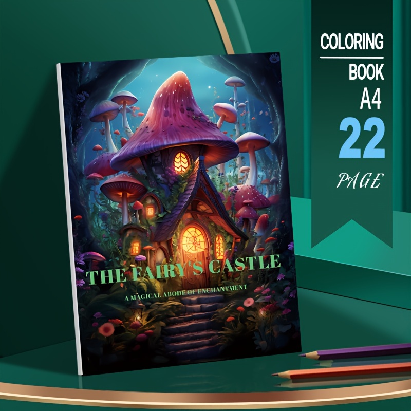 

A Thickened 22-page Coloring Book Of A Fairy's Castle, A Festive Birthday Party Gift (high-quality, Upgraded Version, A4 Paper)