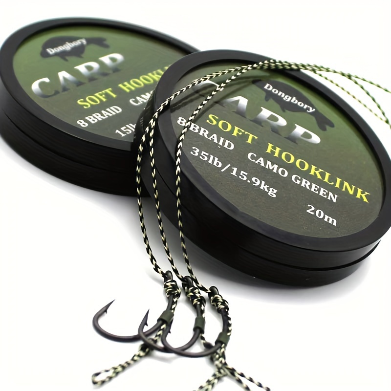 Soft Hook Link Carp Fishing Line Perfect Hair Rig 15ib 35ib - Temu Canada