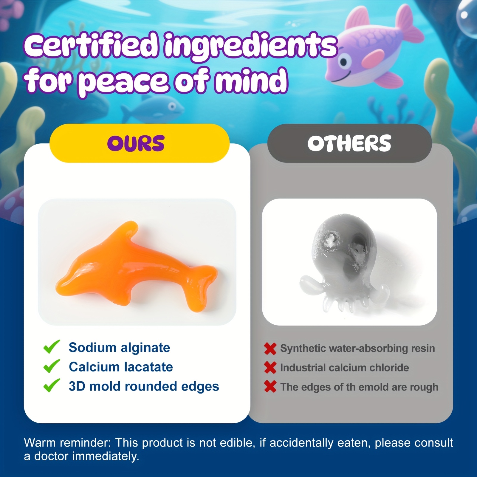 Magic Water Elf Toy Kit, Aqua Fairy Water Gel Kit for Kids with 20 Magic Gel& 10 Molds, Make Your Own Water Pets& Squishy Toys, Craft Kits for Kids Ages 6 7 8 9 10 Years Old