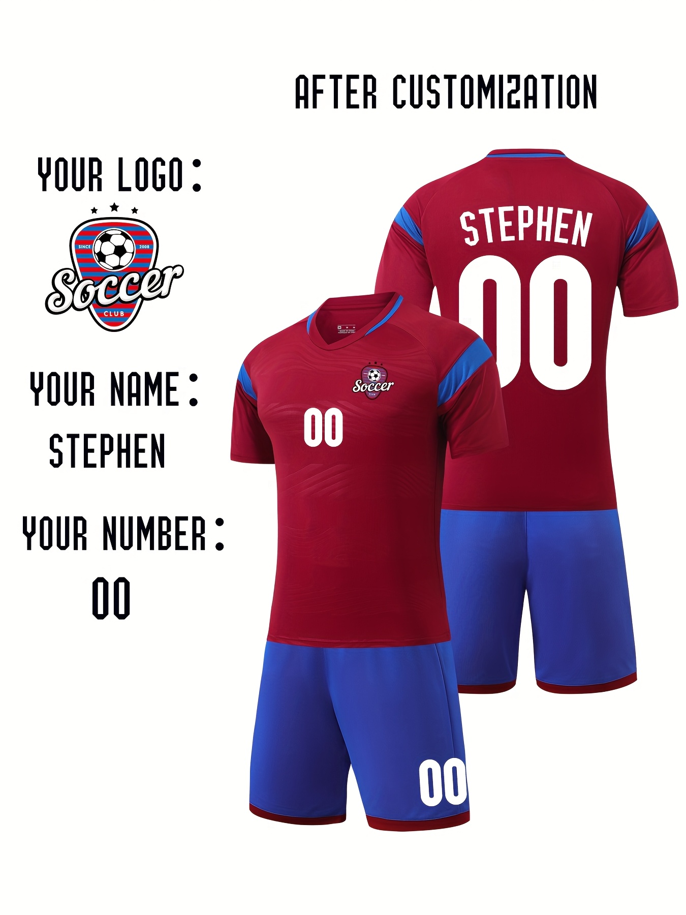 conjunto camisetas fútbol personalizadas niños kit deportivo