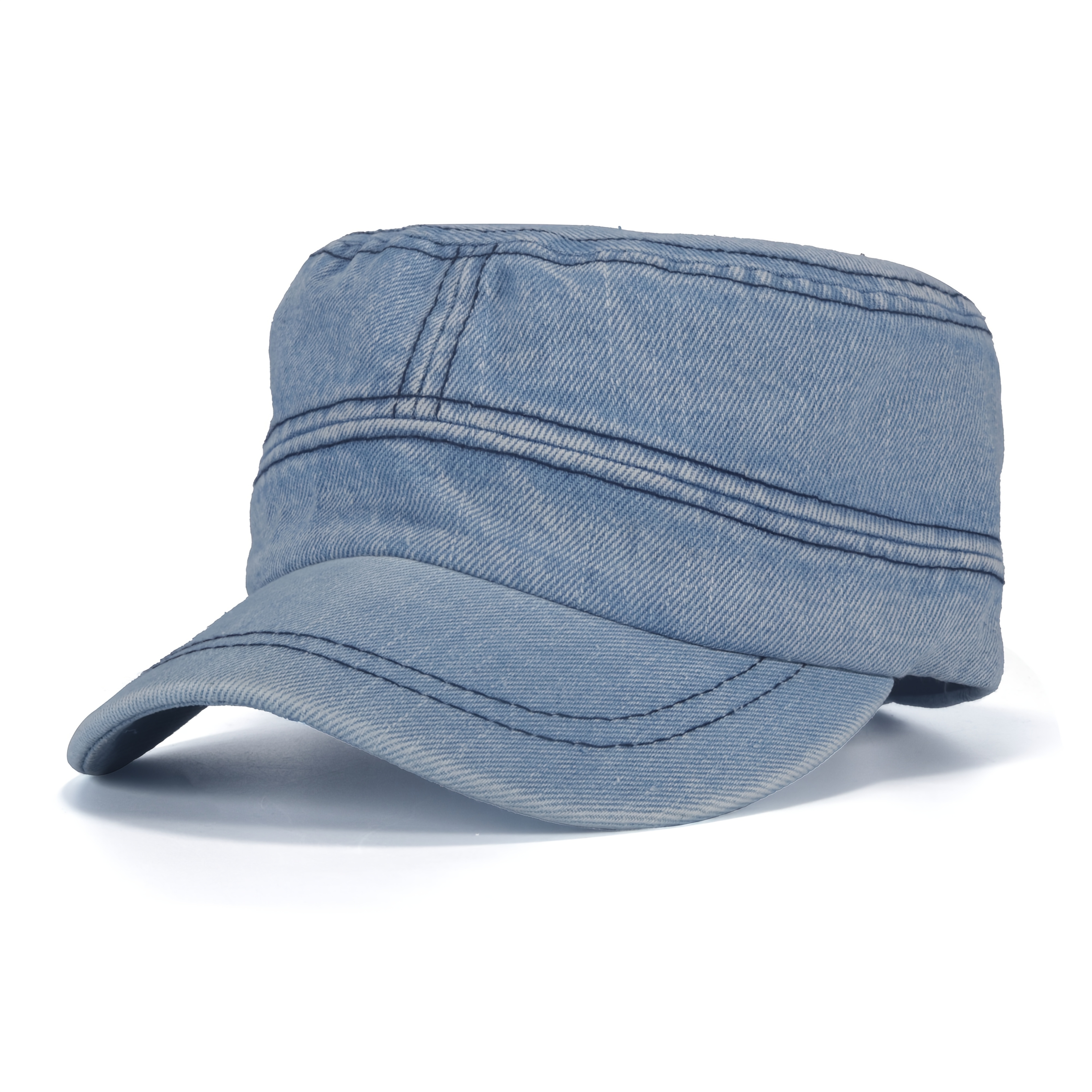 TEMU Men's Vintage Military Flat Cap - Washed Suitable For Outdoor Activities, Hiking, Cycling | Retro Style For - | Casual & Hiking Cap For Urban To