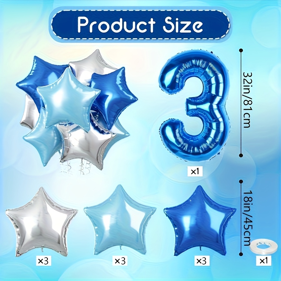 Folien-Luftballon „Happy 1st Birthday“ – 45 Cm, Blau Mit Teddy – Für Die 1. Geburtstagsfeier
