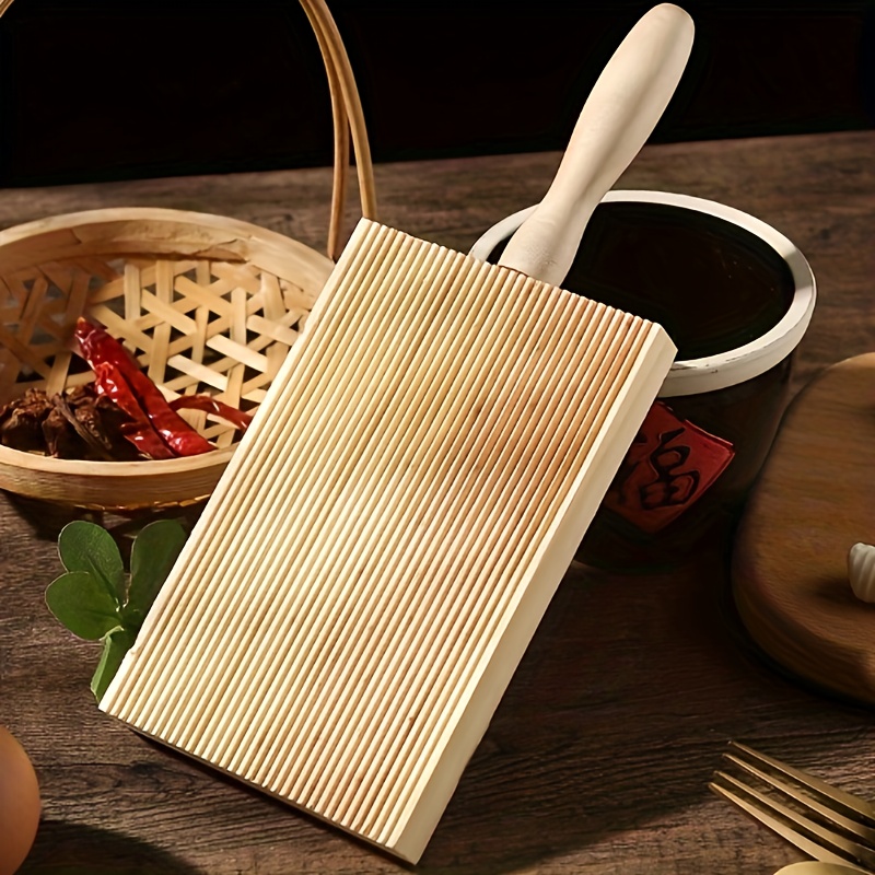 

1pc, Gnocchi Board, Wooden Pasta Maker, Baking Tools, Home Kitchen Accessories