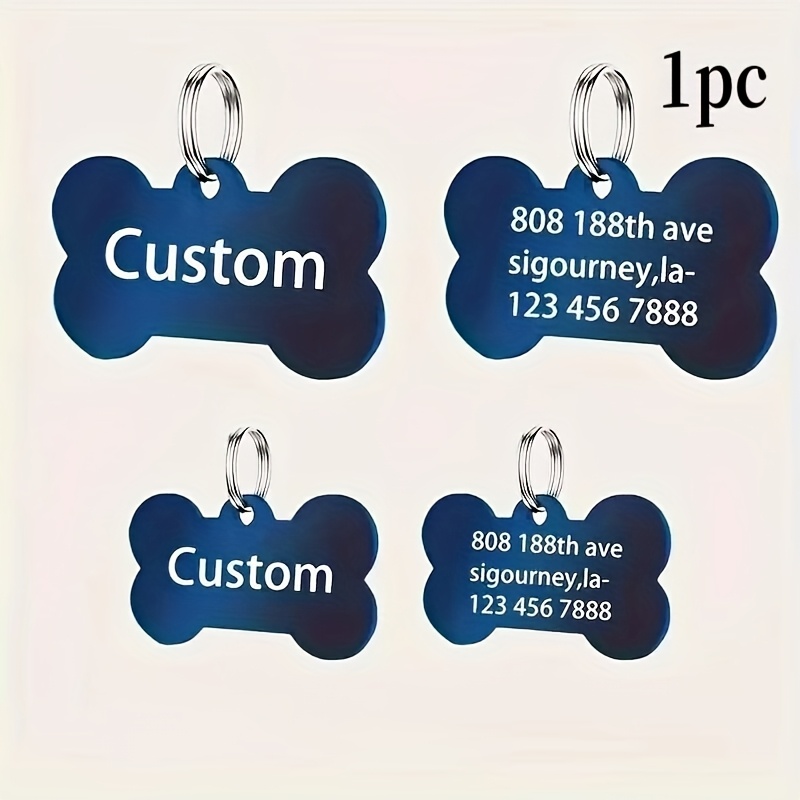 Stainless Steel Dog Tag Pet Pendant with Mirror Engraving