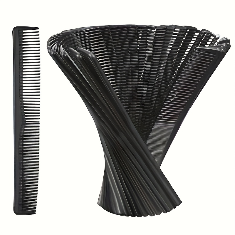 TEMU 12pcs Styling Comb - Fine And Wide Toothed Design, Hair Comb Double Sided Hair Styling Comb Portable Hairdressing Salon Home Hairdressing Comb -