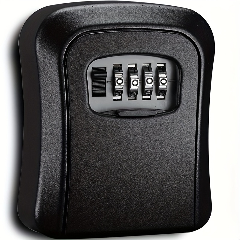 Weatherproof Metal Key Lock Box With Combination & Sliding Cover - Wall-mounted For Home, Garage, Office, - For Exterior/interior Doors, With Complete Accessories, Ideal Gift