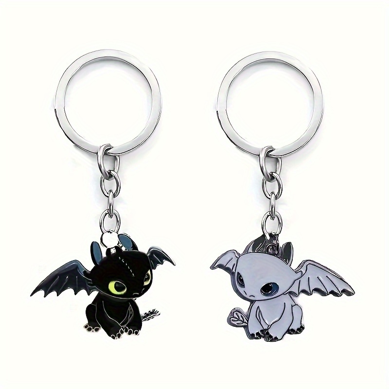 

Porte-clés dragon chic de l'anime, pendentif polyvalent pour les couples, pour les sacs et les cartables.