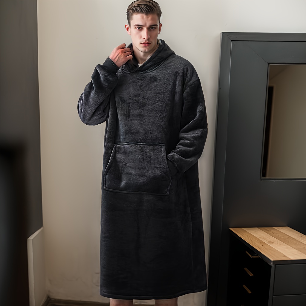TEMU Home Lazy Robe, Warm Robe Wearable Blanket