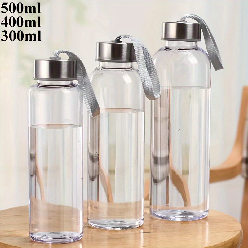 

1pc 300/400/500ml Plastic Outdoor Sports Kettle, Travel Cup, Portable Cycling Water Cup, Transparent