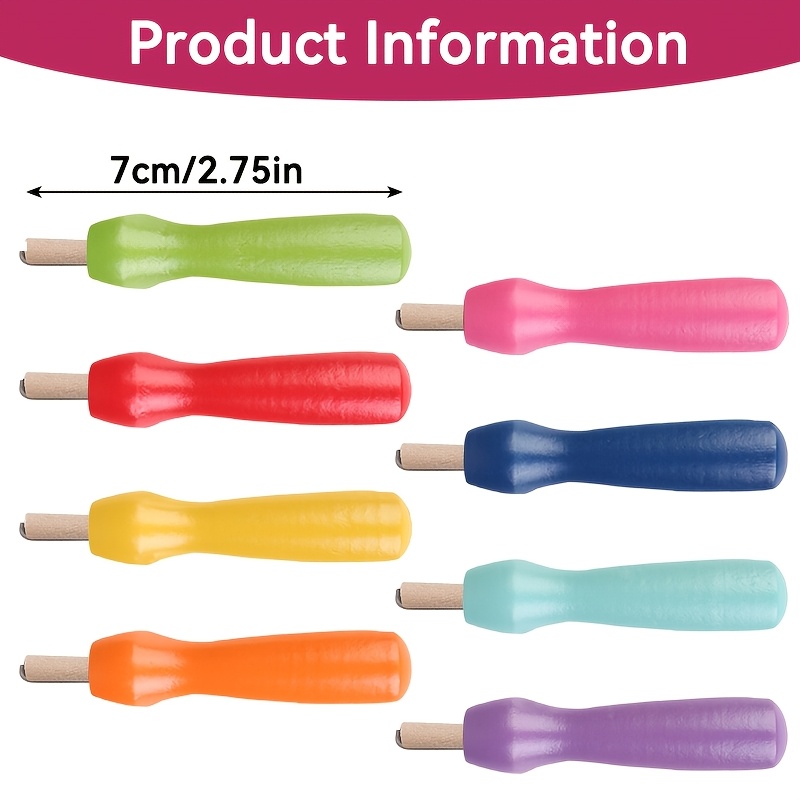 TEMU 8pcs Colorful Needle Felting Needles Tools Set Felting Tools Kit Craft Needlework Felting Supplies