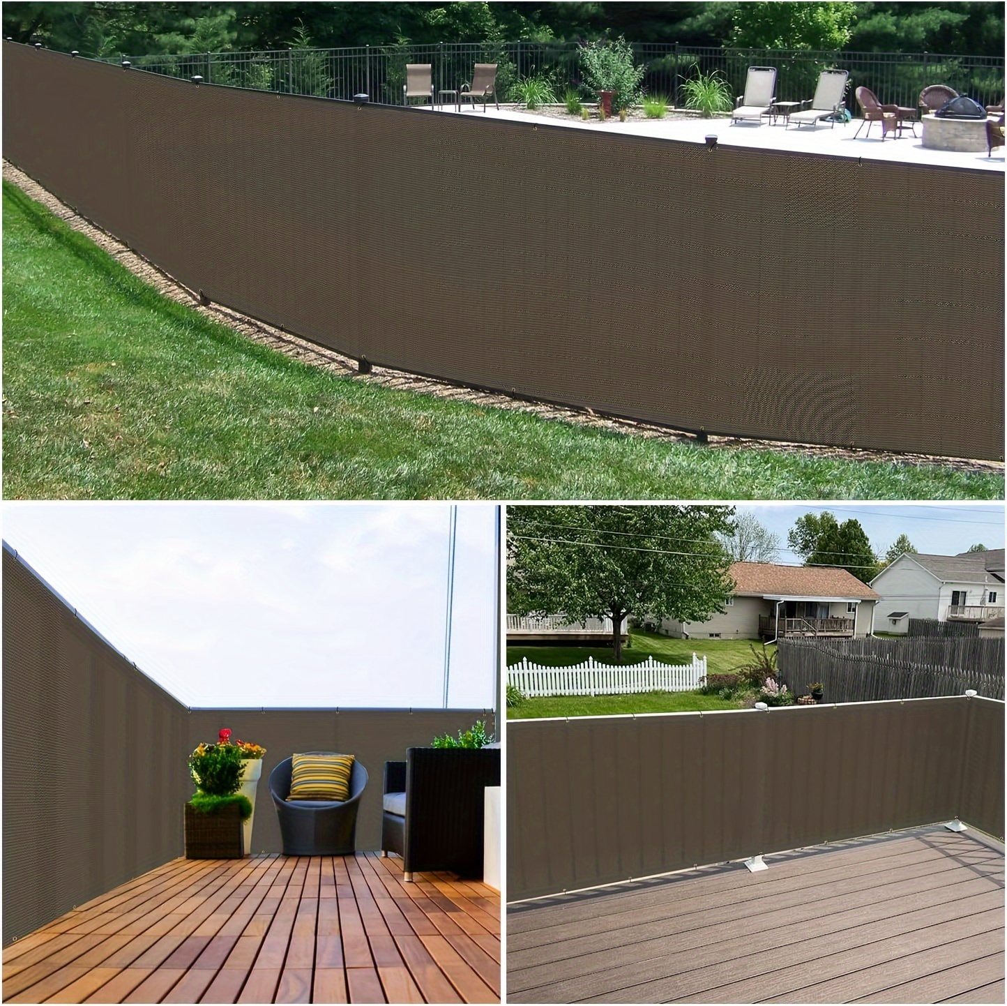 1 Шт. Экран Для Конфиденциальности На Балконе С Втулками 90% - Temu Moldova