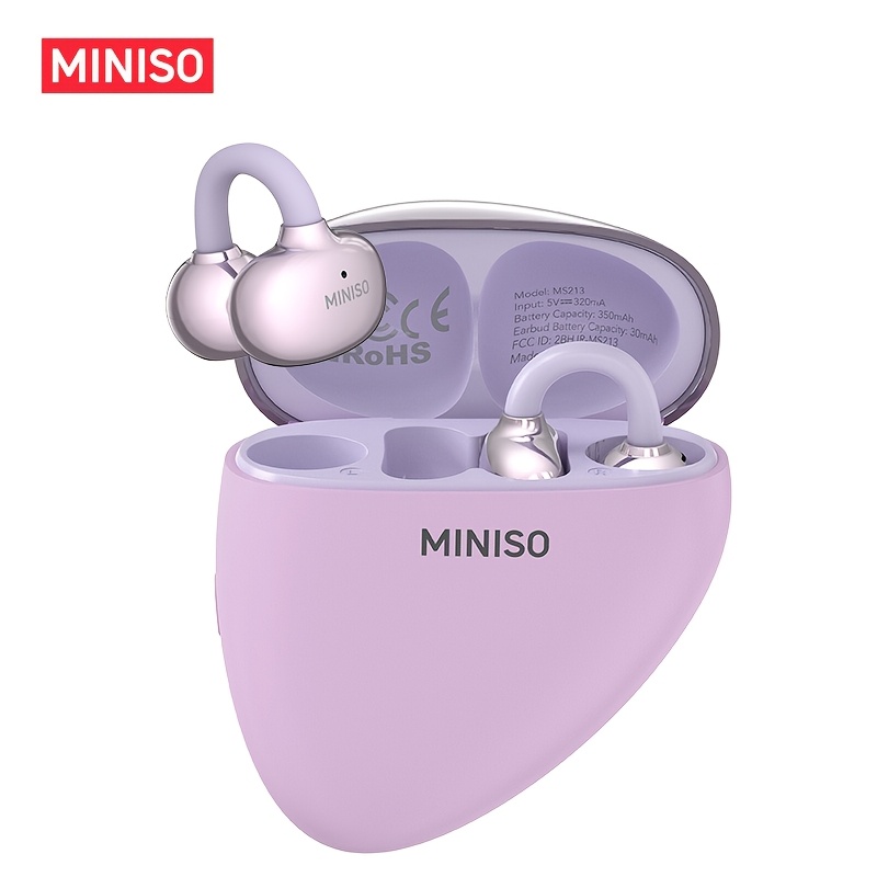 Image of Miniso Ms213 Ear Clip Headphones: Equipped With A Massage Vibration Feature, High-definition And A Portable Design, A Relaxing And Comfortable Option, Ideal For Workouts, Studying, Or Office Use