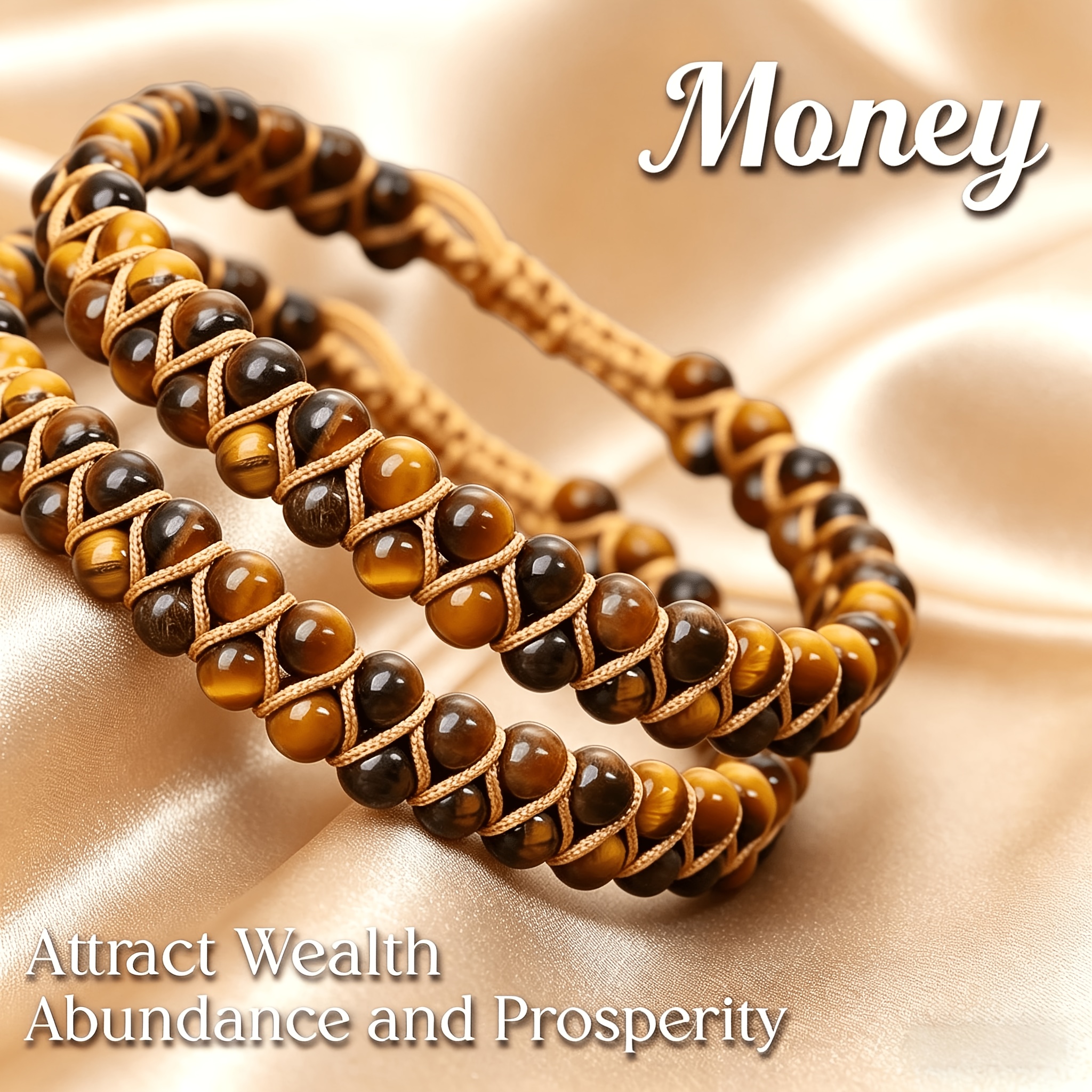 TEMU Pulsera de tejida a de 2 piezas/1 pieza, pulsera de cuentas trenzadas de capa ajustable, regalo de joyería estilo minimalista de piedra natural,