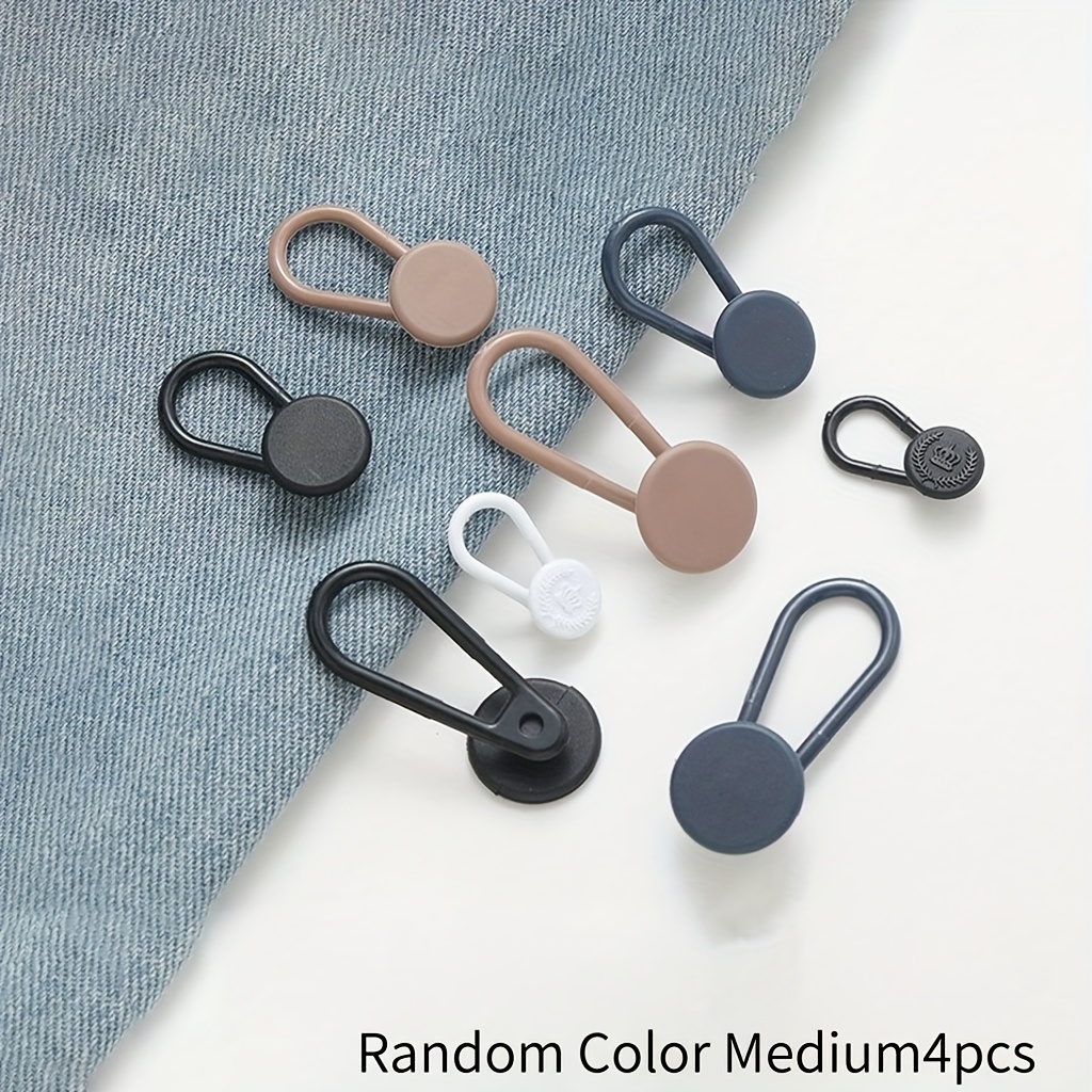 TEMU Hebilla de Extensión para Cinturón Aleatorios 4 piezas 10mm-15-18mm, Ajustador de Extensión para Pantalones y Ropa